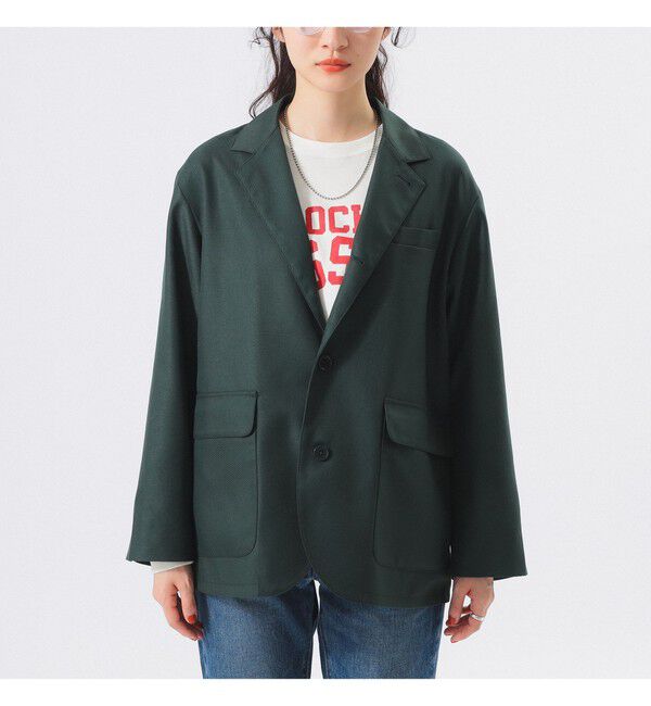 BEAMSBOY「ポリエステル ツイル スリーボタン ジャケット」|テーラードジャケット|