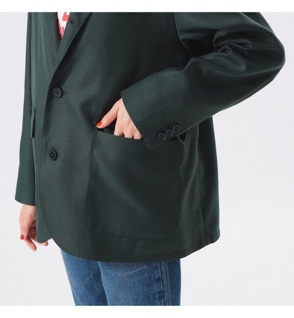 BEAMSBOY「ポリエステル ツイル スリーボタン ジャケット」|テーラードジャケット|