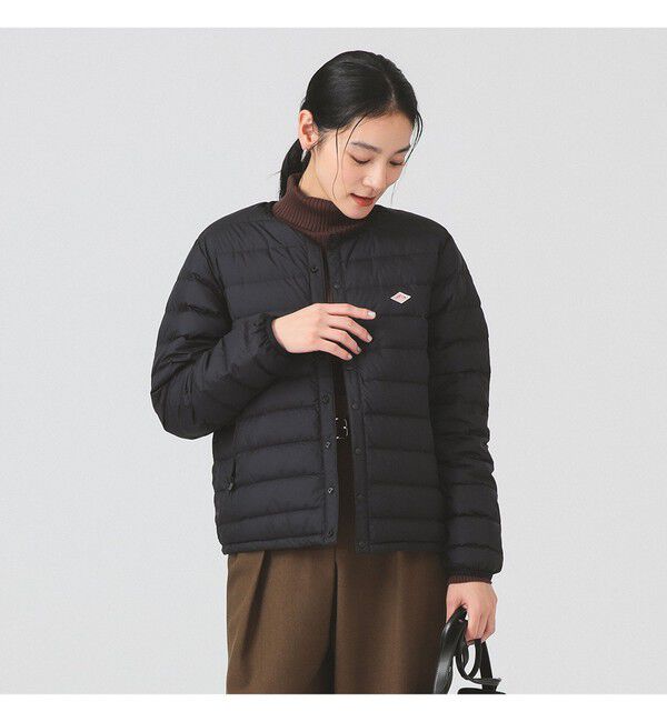 Ray BEAMS 「DANTON / CREWNECK INNER DOWN JACKET 25AW」|ブルゾン・スタジャン|BLACK
