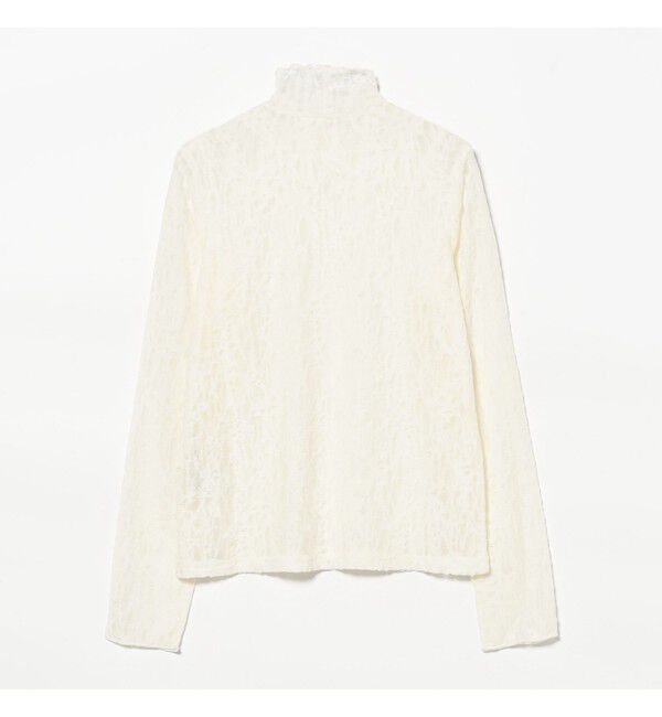 Ray BEAMS 「レース ジャガード ハイネック トップス」|Tシャツ・カットソー|