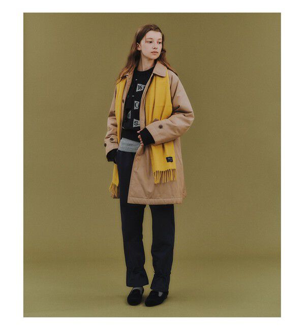 BEAMSBOY「コットン ポリエステル シャンブレー ステンカラー コート」|ダッフルコート|