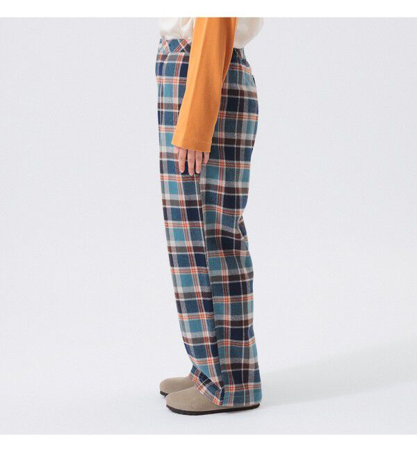 BEAMSBOY「ワーク チェック イージーパンツ」|チノ|