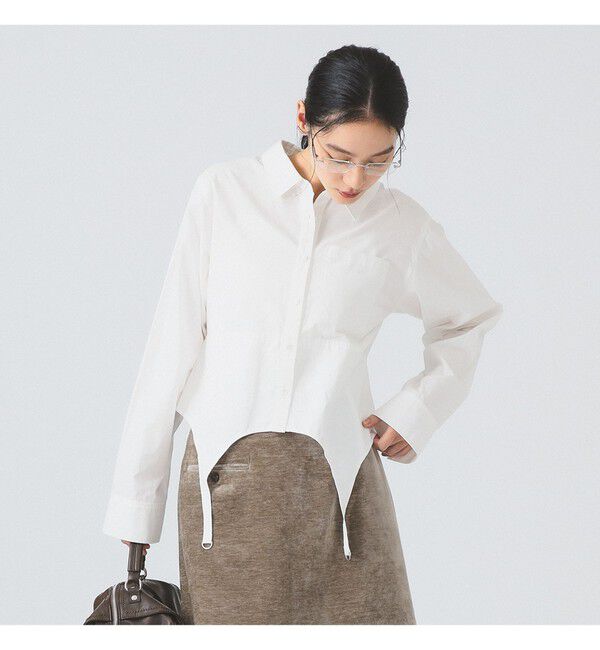 Ray BEAMS 「ガーターベルト シャツ」|シャツ・ブラウス|WHITE