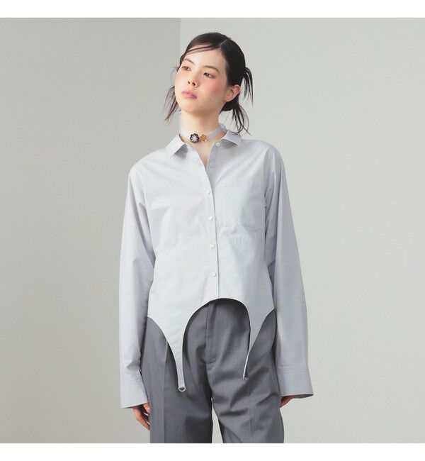 Ray BEAMS 「ガーターベルト シャツ」|シャツ・ブラウス|GREY