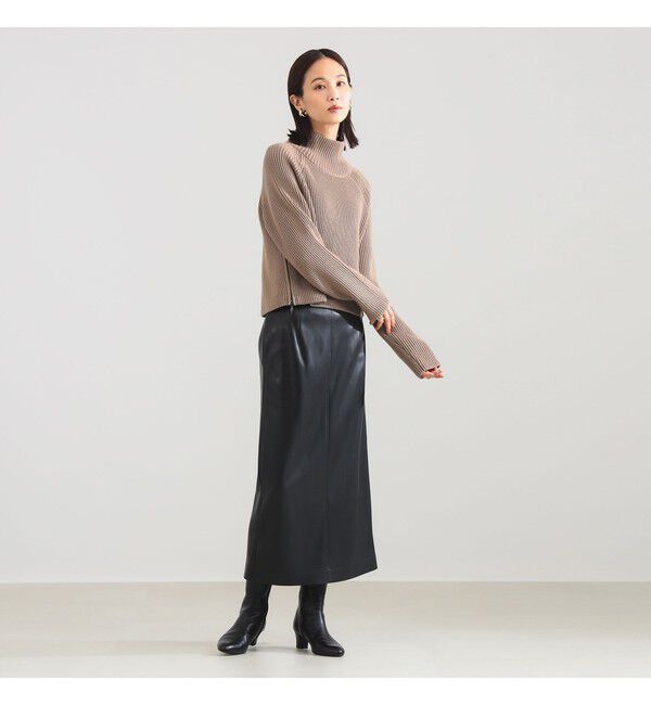Demi-Luxe BEAMS 「フェイクレザー セミタイトスカート」|スカート|
