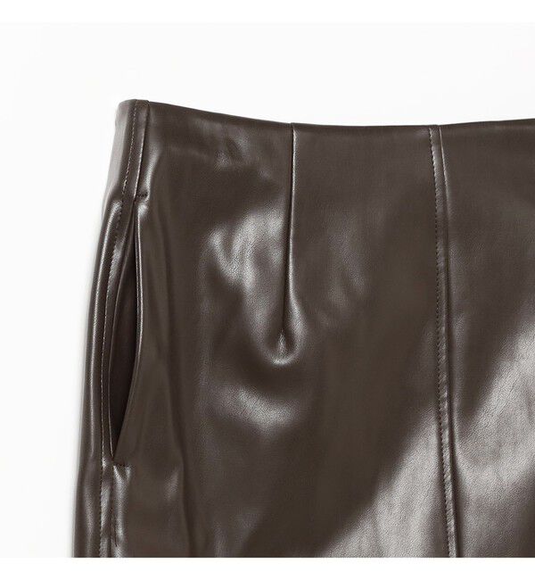 Demi-Luxe BEAMS 「フェイクレザー セミタイトスカート」|スカート|