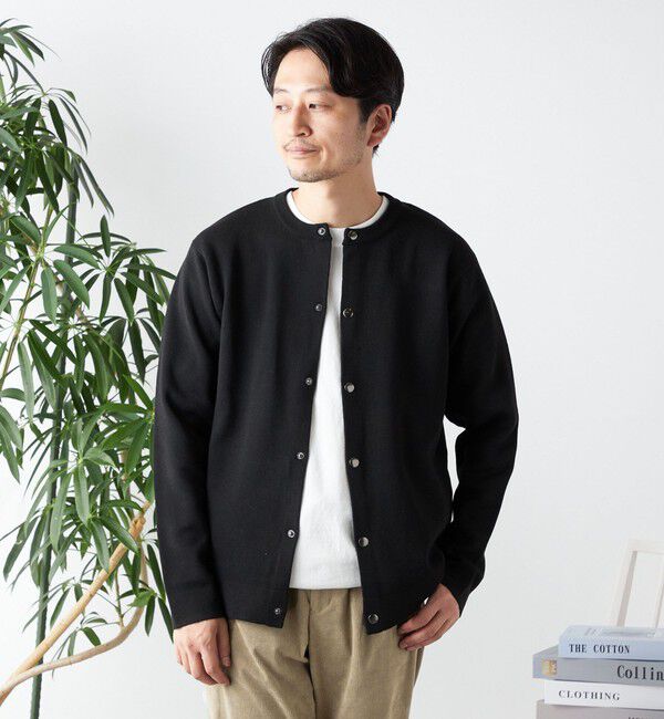 SHIPS any「SHIPS any: 〈手洗い可能〉 ミラノリブ クルーネック カーディガン 24SS◇」|カーディガン|