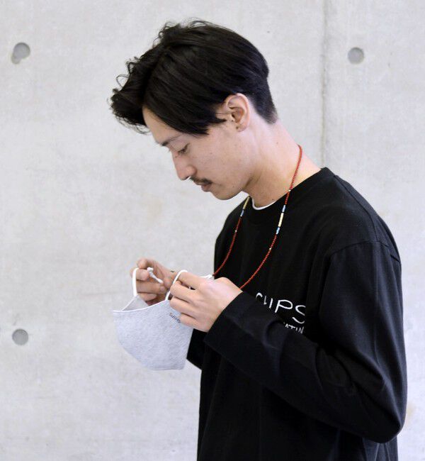 SHIPS「【WEB限定】SHIPS: 2WAY マスク ビーズ ストラップ」|アンクレット|