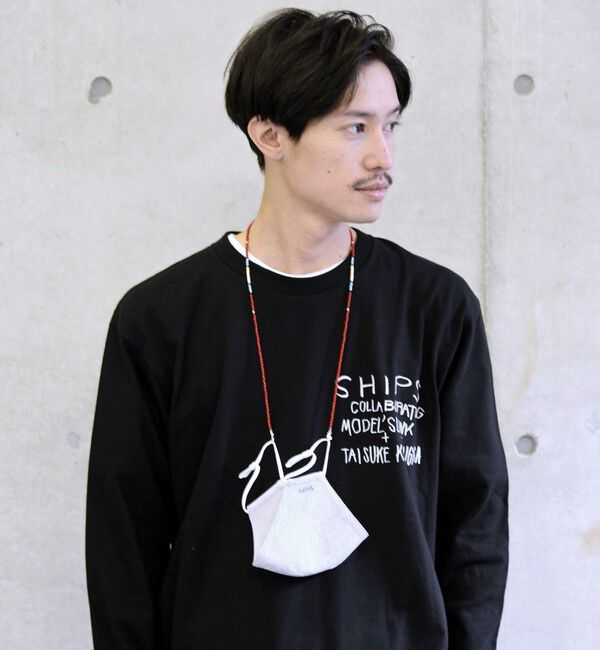 SHIPS「【WEB限定】SHIPS: 2WAY マスク ビーズ ストラップ」|アンクレット|