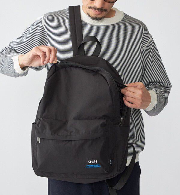 SHIPS「【WEB限定】SHIPS: COPYRIGHT ロゴ 60/40クロス バックパック」|リュック|