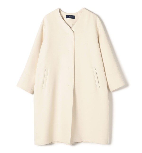 SHIPS for women「トリプルクロス ノーカラー コート◇」|ノーカラーコート|