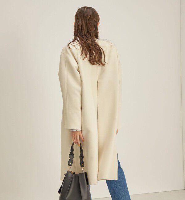 SHIPS for women「トリプルクロス ノーカラー コート◇」|ノーカラーコート|