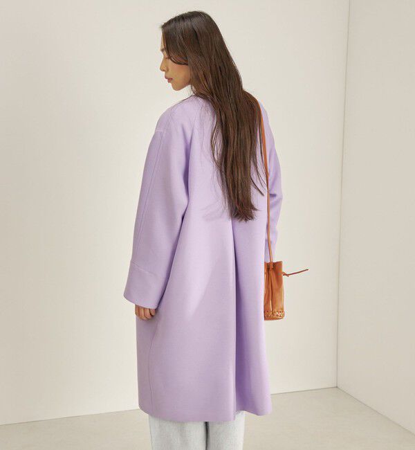 SHIPS for women「トリプルクロス ノーカラー コート◇」|ノーカラーコート|