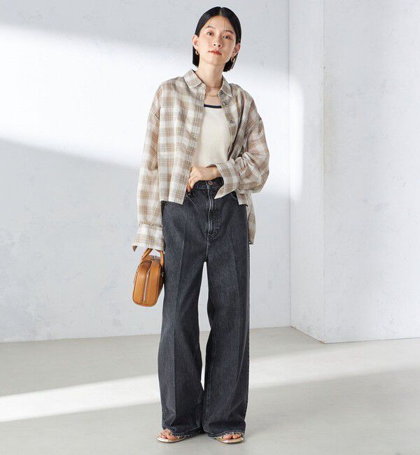 SHIPS for women「〈手洗い可能〉シアー チェック ロング スリーブ シャツ」|シャツ・ブラウス|