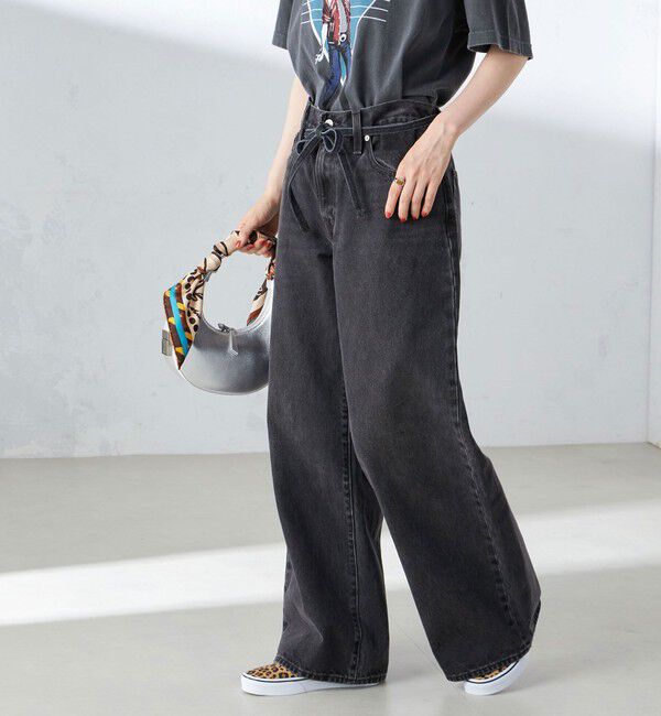 SHIPS for women「Levi&rsquo;s:XL STRAIGHT」|デニム|ブラック