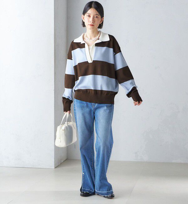 SHIPS for women「【SHIPS別注】WRAPINKNOT:ラガー ニット」|ニット・セーター|