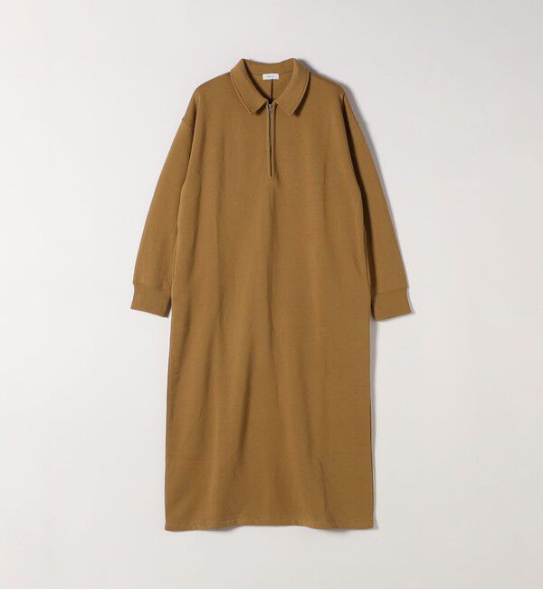 SHIPS any「SHIPS any:〈洗濯機可能〉USA コットン 裏起毛 ハーフジップ ワンピース」|ワンピース|