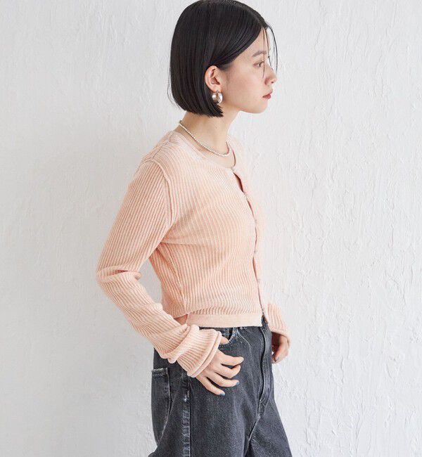 SHIPS for women「Wai＋:〈手洗い可能〉1/18ホック付 カーディガン」|カーディガン|