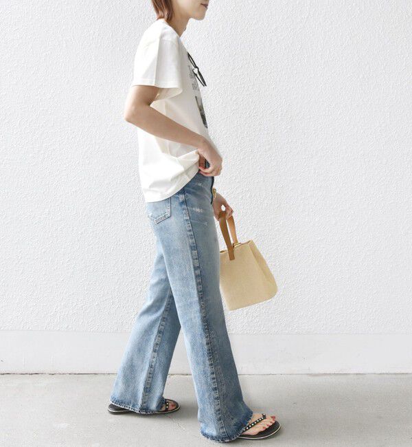 SHIPS for women「【WEB限定】フォト 刺繍 TEE」|Tシャツ・カットソー|