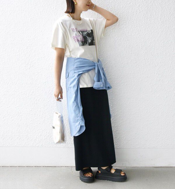 SHIPS for women「【WEB限定】フォト 刺繍 TEE」|Tシャツ・カットソー|