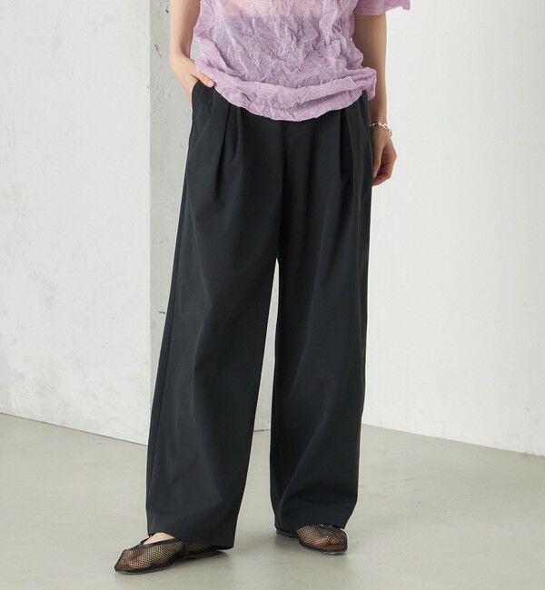 SHIPS for women「Wai＋:〈手洗い可能〉2タック スラックス」|スラックス|