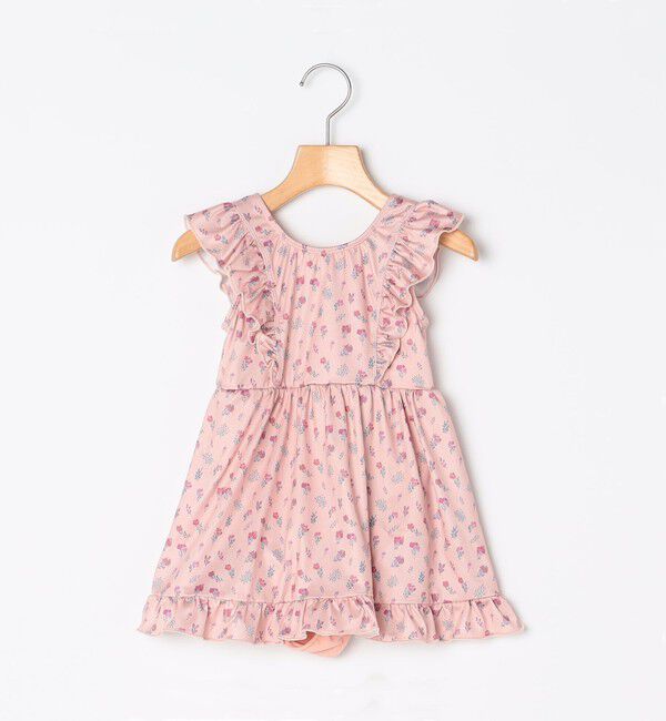 SHIPS KIDS「SHIPS KIDS:80～90cm / フラワー フリル スイム ワンピース」|その他|ピンク