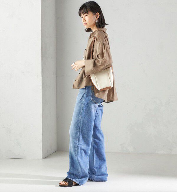 SHIPS for women「〈手洗い可能〉シアー シルク混 オープンカラー シャツ」|シャツ・ブラウス|