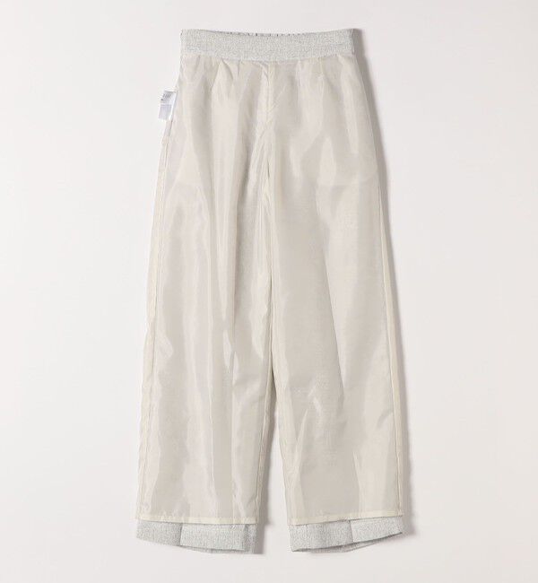 SHIPS any「SHIPS any:〈洗濯機可能〉ツイード ライク マリン パンツ［NAVY BLUE］」|スラックス|