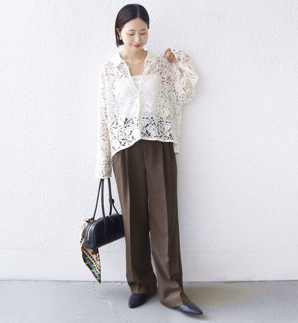 SHIPS for women「〈手洗い可能〉レース シャツ 羽織」|シャツ・ブラウス|