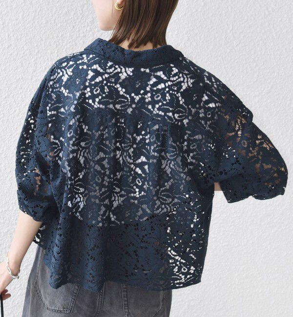 SHIPS for women「〈手洗い可能〉レース シャツ 羽織」|シャツ・ブラウス|