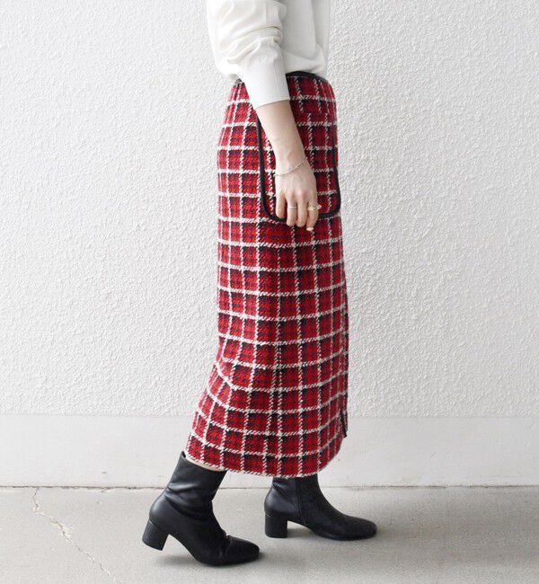 SHIPS any「SHIPS any: ブロック ツイード タイト スカート」|スカート|