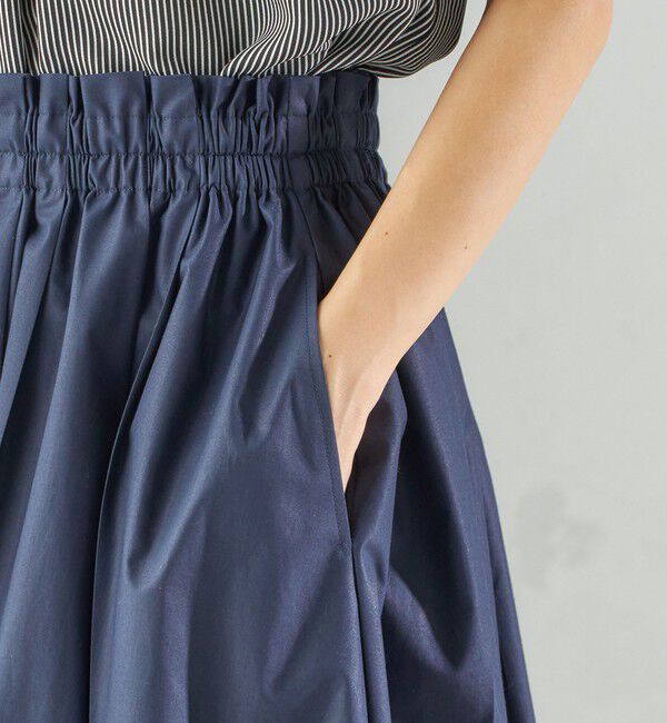 SHIPS for women「〈手洗い可能〉タイプライター チンツ タック ギャザー スカート」|スカート|