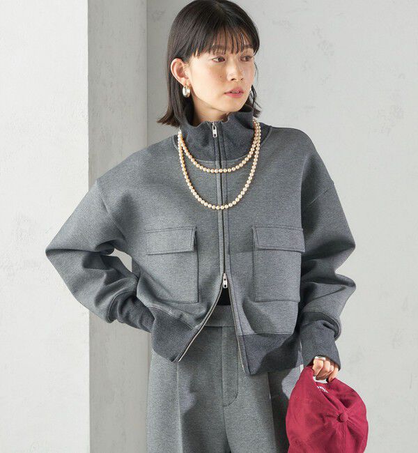 SHIPS for women「s.oyamadaコラボ:〈手洗い可能〉コットン エア ダンボール ブルゾン」|ブルゾン・スタジャン|