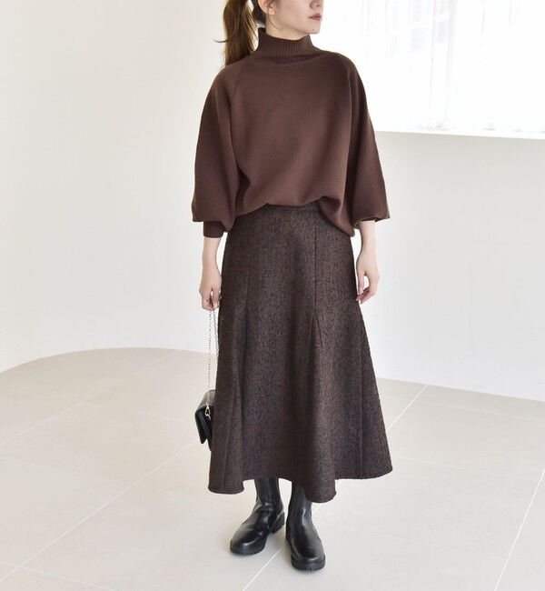 quaranciel「quaranciel: ツイード フレア スカート」|フレア|