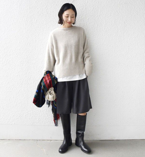 SHIPS for women「〈手洗い可能〉フォックス クルーネック ニット プルオーバー」|ニット・セーター|