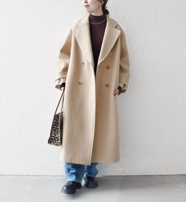 SHIPS any「【WEB限定】SHIPS any: PURE WOOL ロング テーラード コート」|チェスターコート|