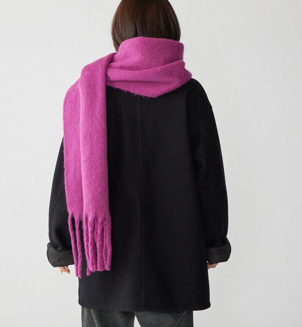 SHIPS「City Ambient Products: シャギー ソリッド ボリューム マフラー」|マフラー|