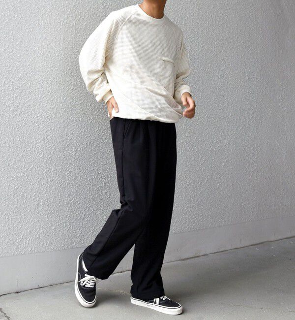 SHIPS any「SHIPS any:〈洗濯機可能〉グリッド フリース スピンドル ポケット プルオーバー◇」|スウェット・ジャージ|