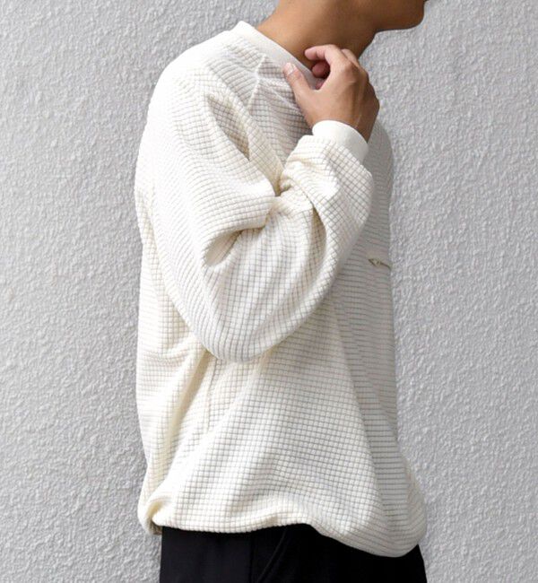 SHIPS any「SHIPS any:〈洗濯機可能〉グリッド フリース スピンドル ポケット プルオーバー◇」|スウェット・ジャージ|