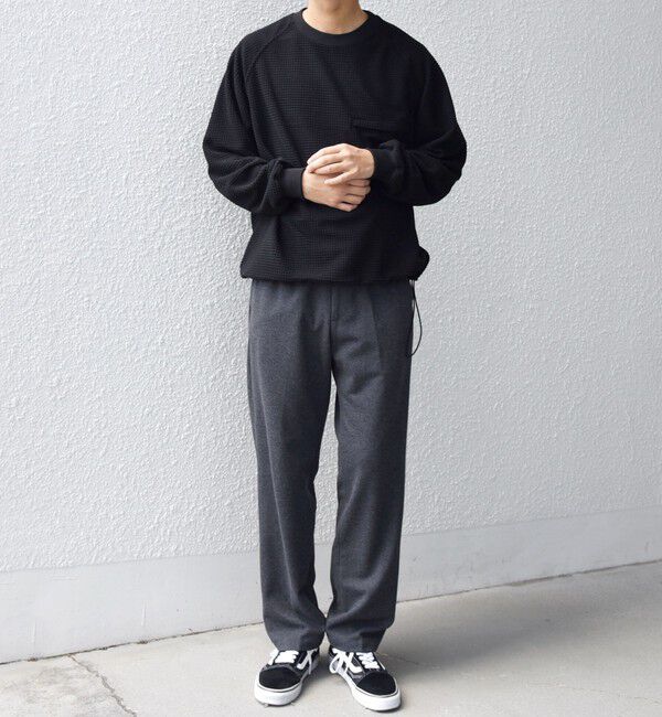 SHIPS any「SHIPS any:〈洗濯機可能〉グリッド フリース スピンドル ポケット プルオーバー◇」|スウェット・ジャージ|