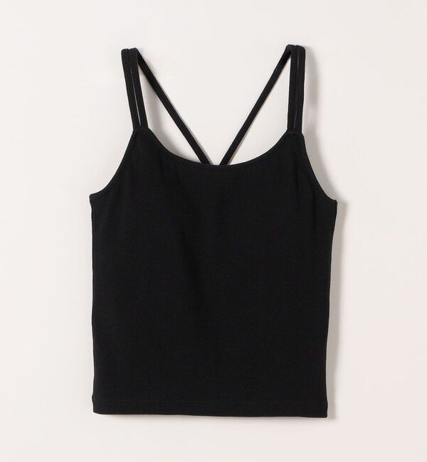 SHIPS any「SHIPS any:〈洗濯機可能〉カップ付き ダブル ストラップ ブラキャミソール」|インナー|ブラック