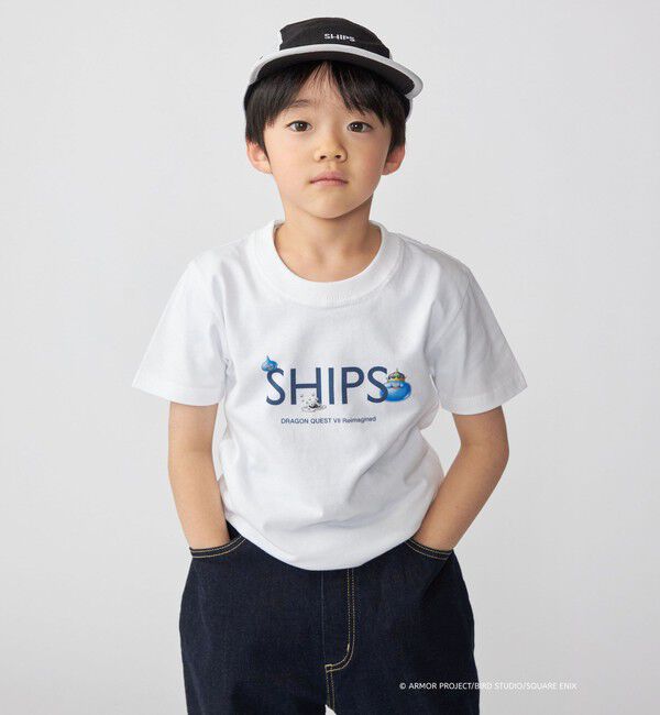 SHIPS KIDS「DQVIIR &times; SHIPS:100～140cm モンスターコラボ ロゴ Tシャツ〈KIDS〉」|Tシャツ・カットソー|