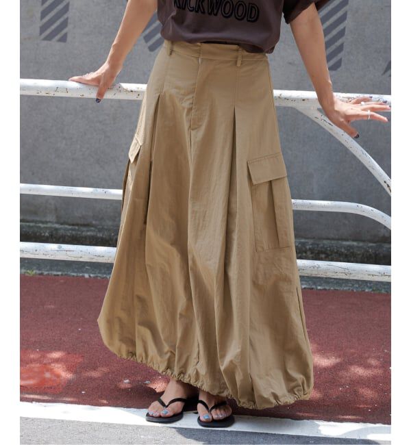 OUTDOOR PRODUCTS Usual Things「追加2 ドロストバルーンカーゴスカート」|スカート|