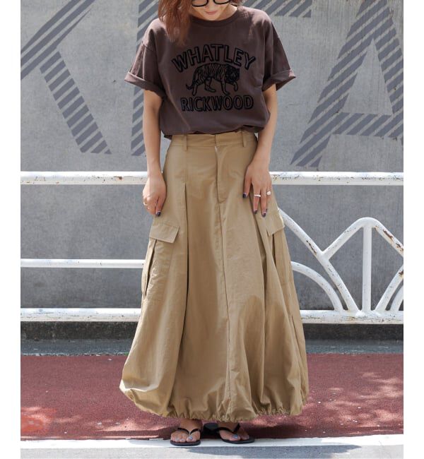 OUTDOOR PRODUCTS Usual Things「追加2 ドロストバルーンカーゴスカート」|スカート|