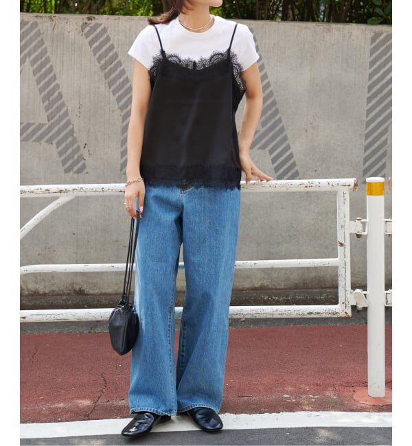 OUTDOOR PRODUCTS Usual Things「≪予約≫サテンレースキャミソール」|キャミソール|