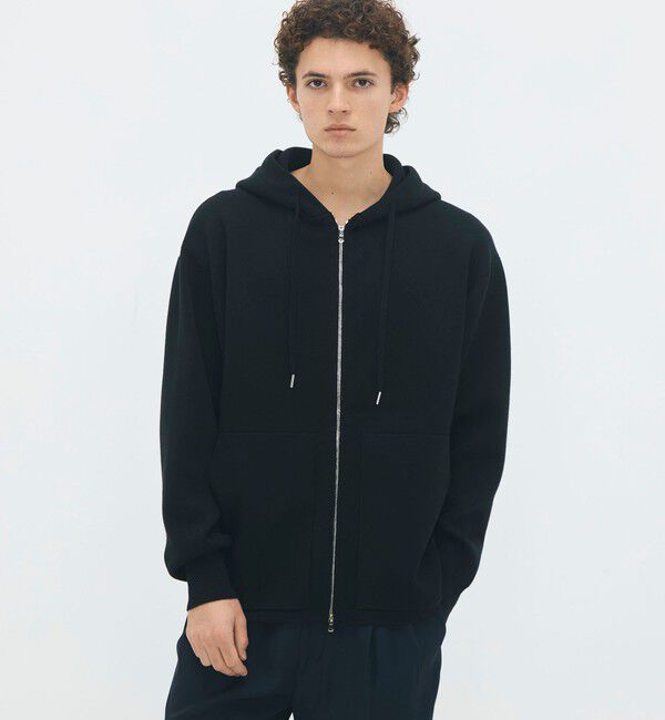 CABaN「CABaN コットンカシミヤ ジップパーカ」|ニット・セーター|