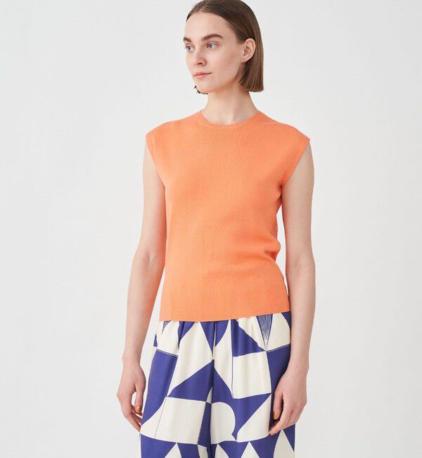 Ballsey「ハイゲージコットン ノースリーブプルオーバー」|ニット・セーター|