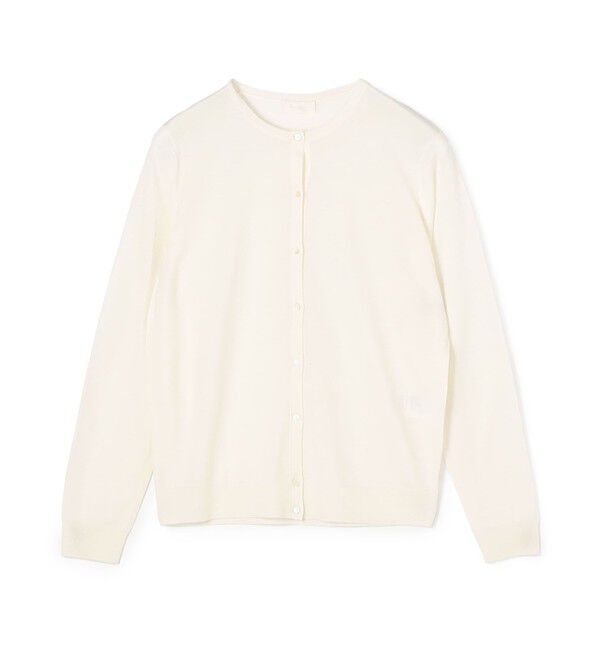 Ballsey「スーパーエクストラファインウール クルーネックカーディガン」|カーディガン|11 ホワイト