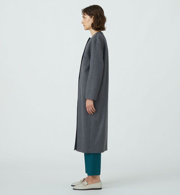 TOMORROWLAND collection「ウェービーカシミヤ ノーカラーコート」|ノーカラーコート|