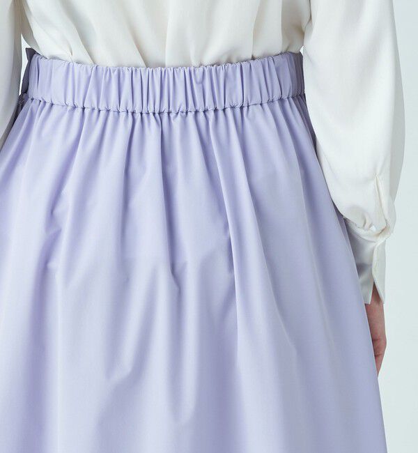 Ballsey「ストレッチタフタ ボリュームギャザースカート」|フレア|